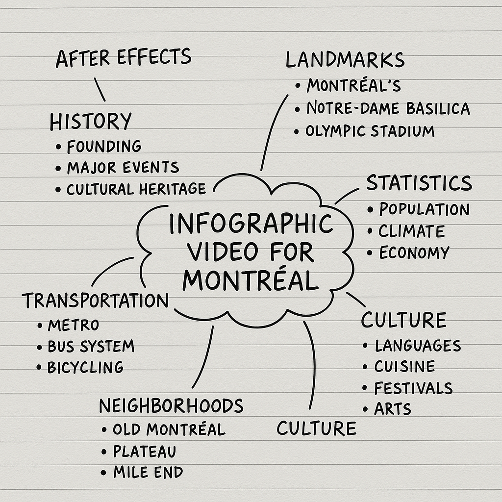 Montreal brainstorming and planning board