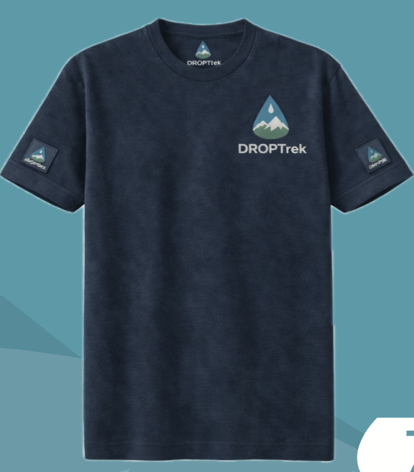 DropTrek t-shirt apparel mockup